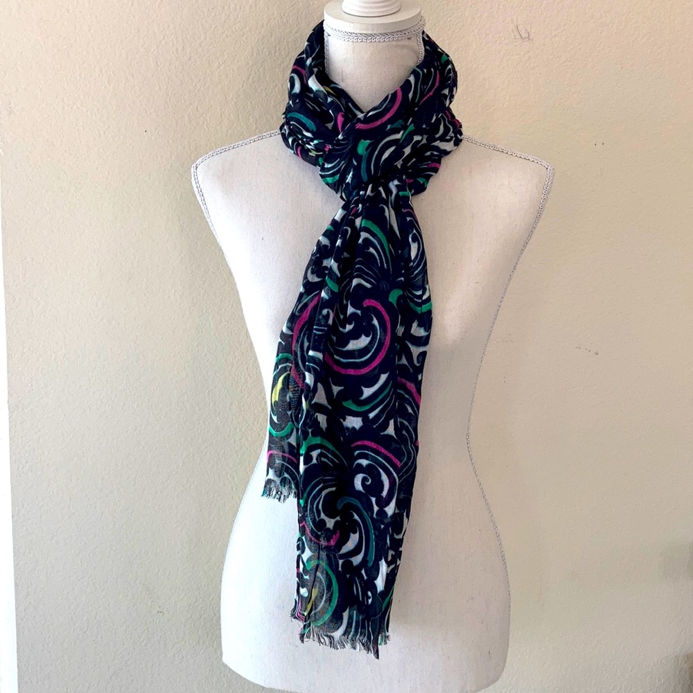 Banana Republic Factory Multicolored Swirl Scarf